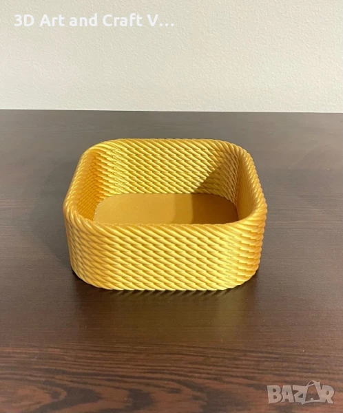 Декоративна плетена купа/, снимка 1