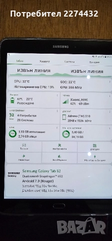 Samsung tab S2 sm-t819, снимка 6 - Таблети - 51679521