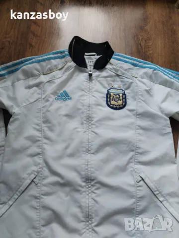 Adidas argentina 2009-10 Track Football Jacket - футболно колекционерско горнище С, снимка 4 - Спортни дрехи, екипи - 49815636