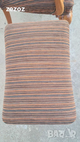 Кресло винтидж с табуретка, снимка 9 - Дивани и мека мебел - 53720651