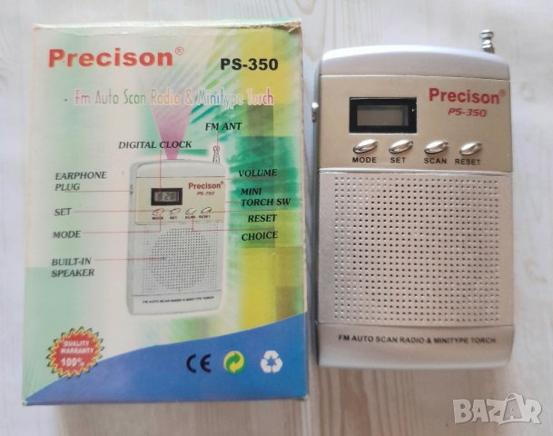 Мини транзисторче PRECISON  PS-350, снимка 3 - Радиокасетофони, транзистори - 41872679