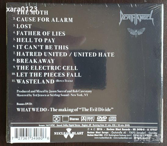Death Angel – The Evil Divide CD+DVD, снимка 2 - CD дискове - 41086087