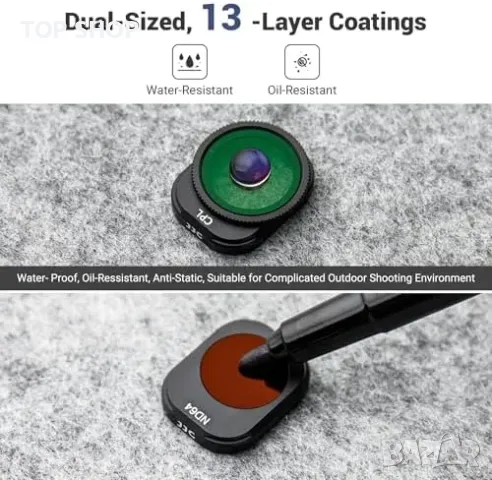 Нови DJI Mini 4 Pro ND CPL комплект - 8 филтъра за кристално качество, снимка 2 - Обективи и филтри - 49945088