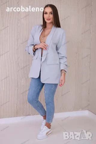 Елегантно дамско сако с ревери, 15цвята , снимка 16 - Сака - 48812671