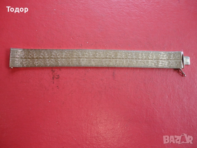 Невероятна позлатена гривна Plague URG, снимка 4 - Гривни - 53301925