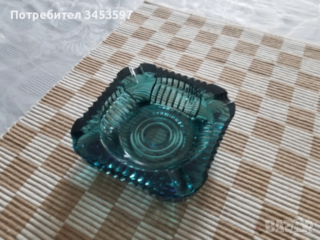 Кристален масивен пепелник 15 см, снимка 5 - Други стоки за дома - 49306997