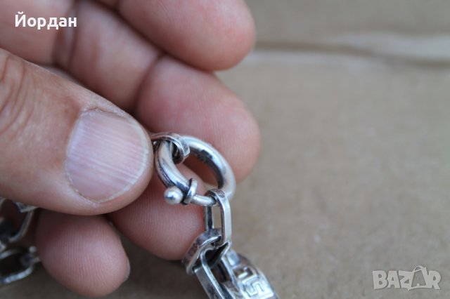 Сребърен ланец/синджир, снимка 8 - Колиета, медальони, синджири - 40566478