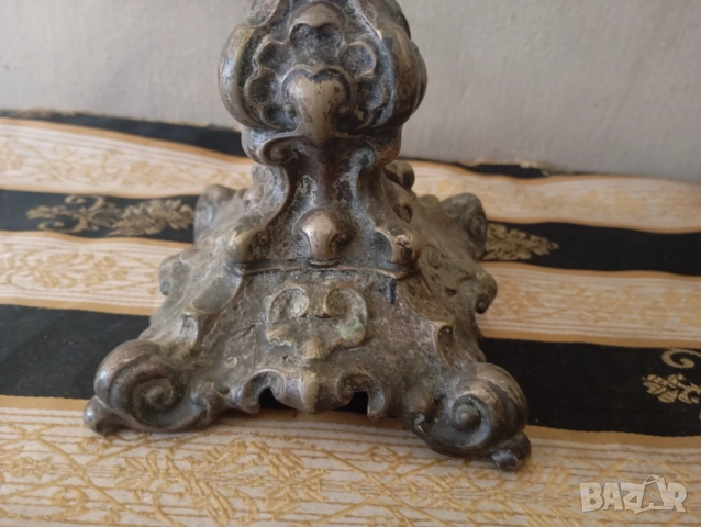 Стар свещник, снимка 2 - Други ценни предмети - 52935447