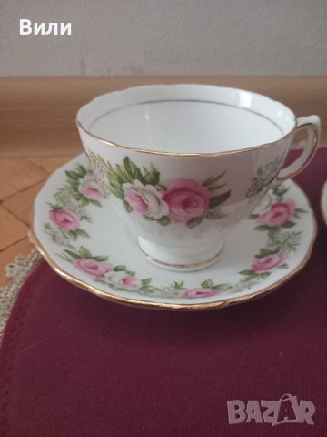 Английски сет за чай/кафе  от костен порцелан 