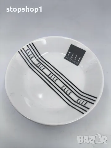 Порцеланови чинии Elle Home 10 см , снимка 2 - Чинии - 48867815