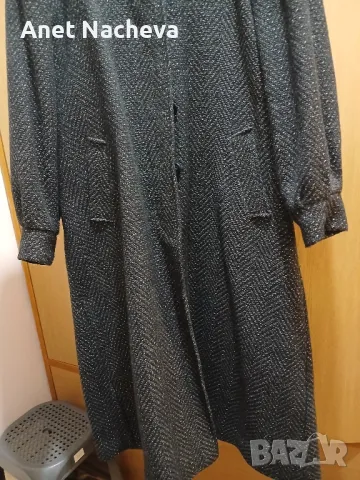 Палто дамско дълго ,елегантно, вълнен плат, снимка 2 - Палта, манта - 48409804