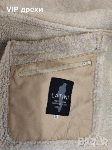 Мъжко кожено палто LATINI, снимка 2 - Палта - 52704036