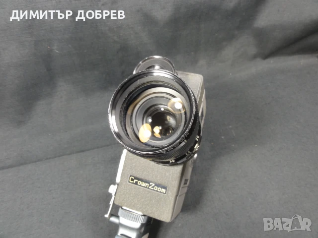 СТАРА РЕТРО 8мм МЕХАНИЧНА ФИЛМОВА КАМЕРА CROWN 8 ZOOM JAPAN, снимка 5 - Антикварни и старинни предмети - 50941423