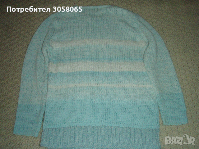 светло син пуловер, снимка 5 - Блузи с дълъг ръкав и пуловери - 36333844