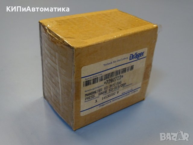 Манометър Drager/ Emerson Ф63 mm, 200 bar, снимка 6 - Резервни части за машини - 41728777