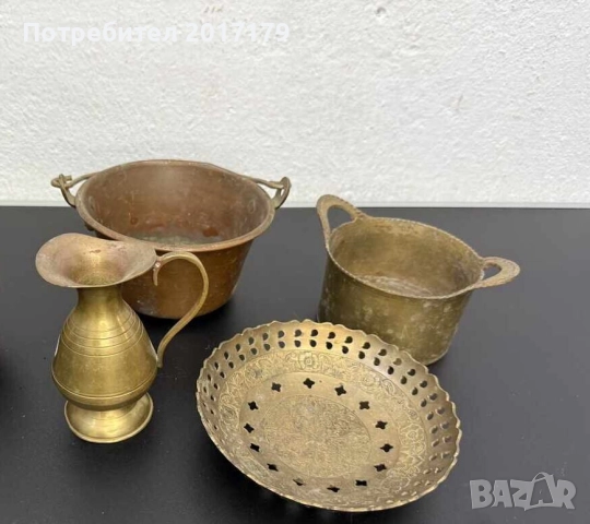 красива стара месингова купа, снимка 3 - Антикварни и старинни предмети - 52589881