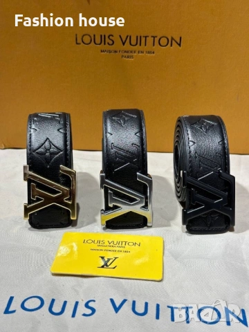 Louis Vuitton коан естествена кожа с кутия, снимка 7 - Колани - 53291168
