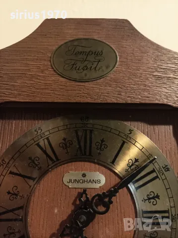 юнгханс немски стенен работещ часовник, снимка 2 - Стенни часовници - 49679847