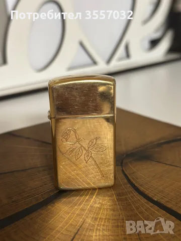 Оригинална винтидж запалка Zippo Brass (Роза) – Юни 2000 г. (XVI), снимка 3 - Запалки - 55982768