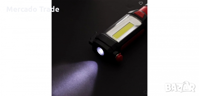 Многофункционален LED фенер със закачалка за закачане и магнит, снимка 4 - Друга електроника - 36068503