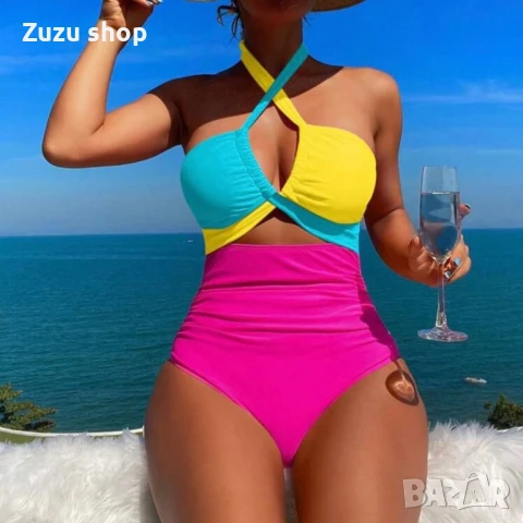 Дамски бански в различни цветове, снимка 13 - Бански костюми - 50755383
