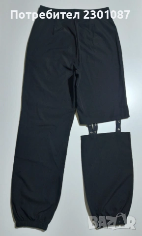 Черен панталон Romwe, снимка 2 - Панталони - 53057872