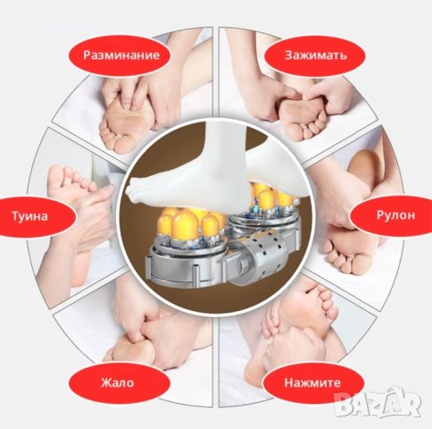 Най-новият електрически масажор за крака Нагряване и вибрация Масаж на гръб Възглавница за стол Уред, снимка 3 - Други - 41887831