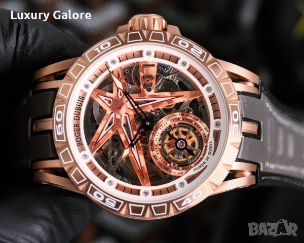 Мъжки часовник Roger Dubuis Excalibur Spider Eon Gold с aвтоматичен механизъм, снимка 2 - Луксозни - 39210904