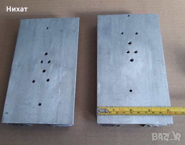 Обява 3. Комплект 2 бр охлаждане големи алуминиеви радиатори за електроника, усилватели, снимка 2 - Други - 35744025