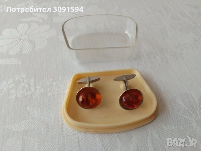   Соц Копчета ,Ръкавели, Бутонели от кехлибар , снимка 8 - Антикварни и старинни предмети - 44384665