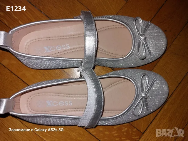 Сребристи обувчици за принцеси, снимка 5 - Детски обувки - 49357557