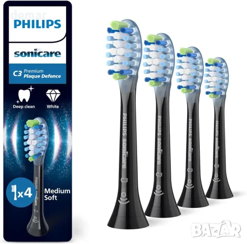 Philips Sonicare C3 Premium Plaque Defence – резервни глави за електрическа четка, 4 бр. HX9044/88