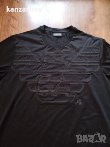 Emporio Armani Cotton Printed Logo  - страхотна мъжка тениска КАТО НОВА 3XL, снимка 10 - Тениски - 49731196