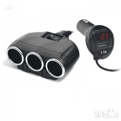 Разклонител за запалка и волтметър, снимка 3 - Аксесоари и консумативи - 40133693