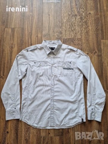 Страхотна мъжка риза G SRAR RAW,  размер L, снимка 1 - Ризи - 41813184