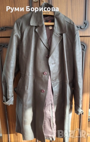 Кожен шлифер от естествена, кожа размер 54