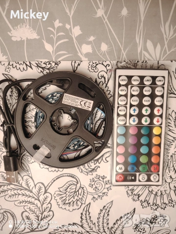 RGB LED лента 5 метра, снимка 8 - Лед осветление - 53243392