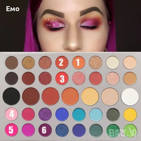 Сенки за очи DNM в 63 цвята, снимка 3 - Козметика за лице - 47819984