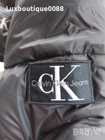 Използвано в отлично състояние зимно пухено яке Calvin Klein L, снимка 7 - Якета - 52868514