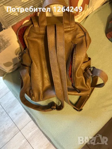 Кожена раница , снимка 3 - Раници - 48281037