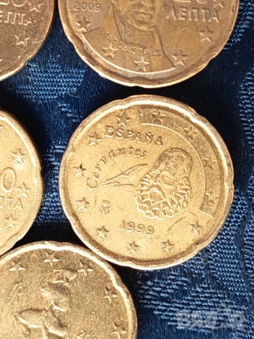 20 евро цента от различни години и държави 11бр., снимка 9 - Нумизматика и бонистика - 53212261