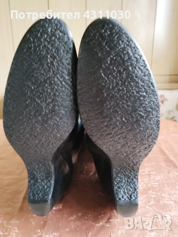 Дамски черни ботуши естествена кожа 41 номер, снимка 6 - Дамски ботуши - 53391982