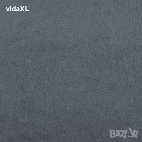 vidaXL 2-местен диван с декоративни възглавници тъмносив 140 см кадифе, снимка 6 - Дивани и мека мебел - 56146869