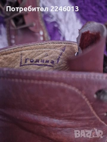 Ретро детски обувки естествена кожа, снимка 5 - Антикварни и старинни предмети - 52393600