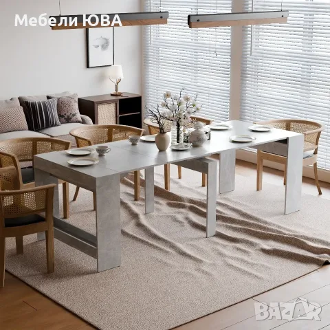 Голяма разтегателна маса до 12 души, снимка 2 - Маси - 46545763