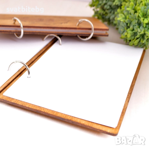 Персонализирани дървени книги за рецепти – уникален подарък с име, снимка 7 - Коледни подаръци - 52809689