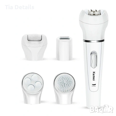 Епилатор 5 в 1 четка за лице , самобръсначка, масажор Beauty Tools Browns Kemei, снимка 5 - Друго - 53153672