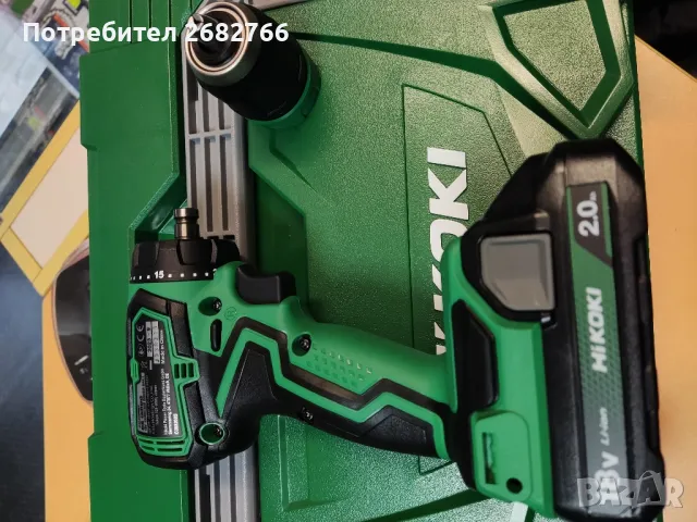 Акумулаторен винтоверт hikoki ds18ddq, снимка 2 - Винтоверти - 49739470