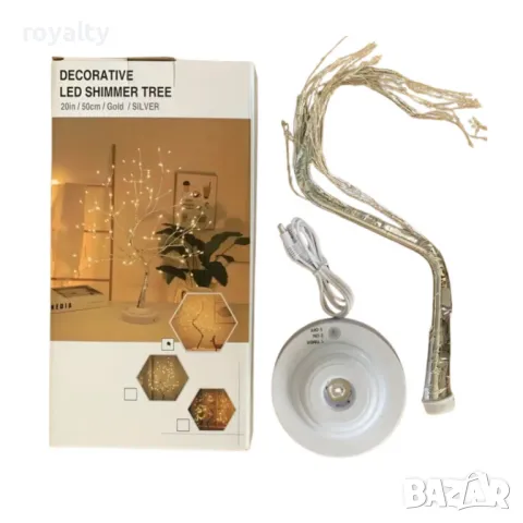 Декоративно LED светещо дърво, снимка 3 - Лед осветление - 49173689