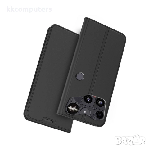 DUX DUCIS Кожен калъф за Nothing Phone (3) 5G- Държач за Карти и Стойка, вкл. Протектор, 4 Цвята, снимка 4 - Калъфи, кейсове - 52659608